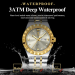 POEDAGAR Luminous Quartz Men’s Watch